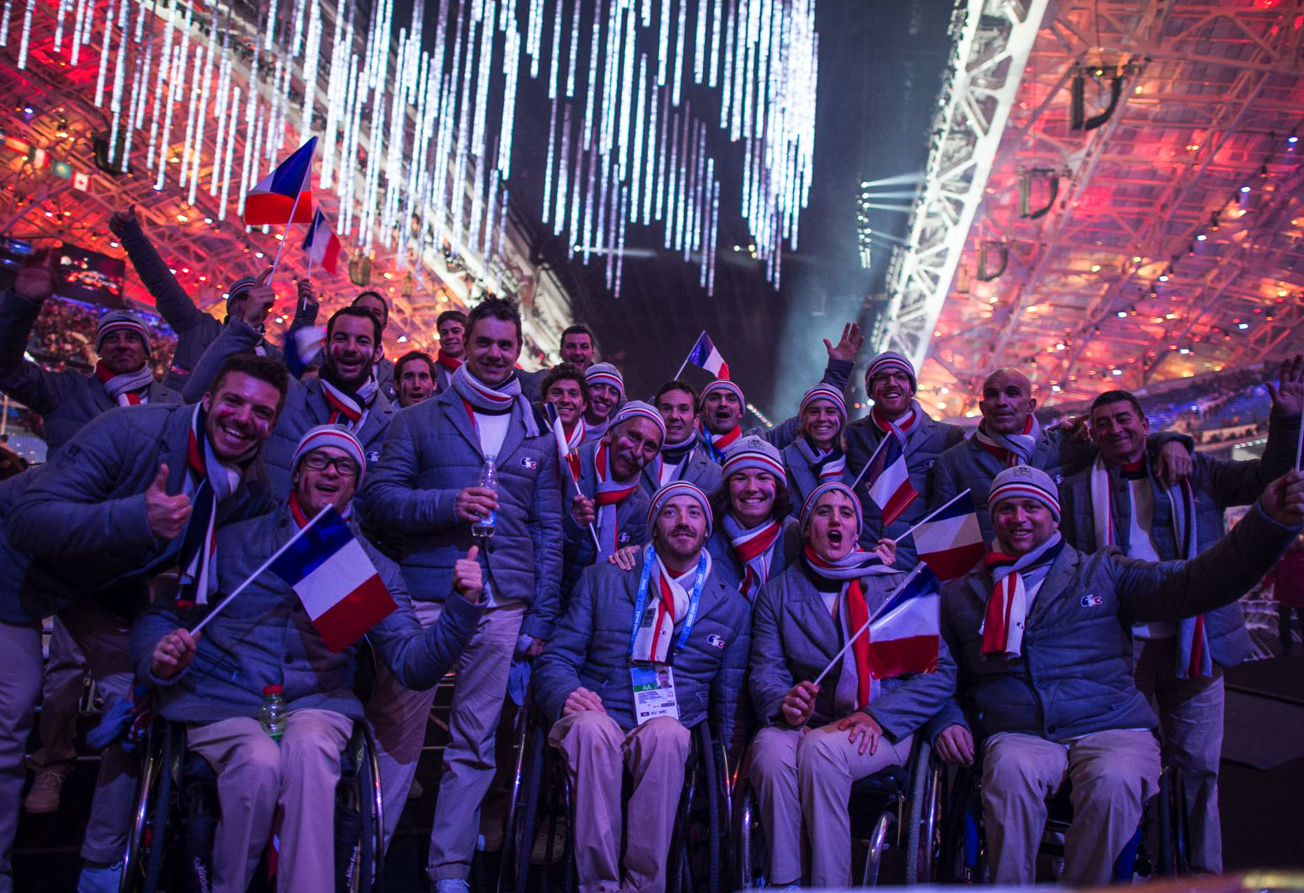 The French Paralympic team in high spirits! Image: @FFH.